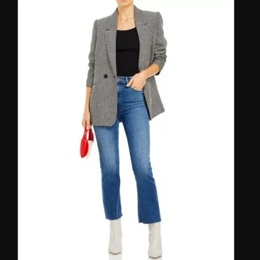 Mother the Hustler Ankle Fray Jeans in Satisfaction Guaranteed Size 24 - Picture 3 of 15